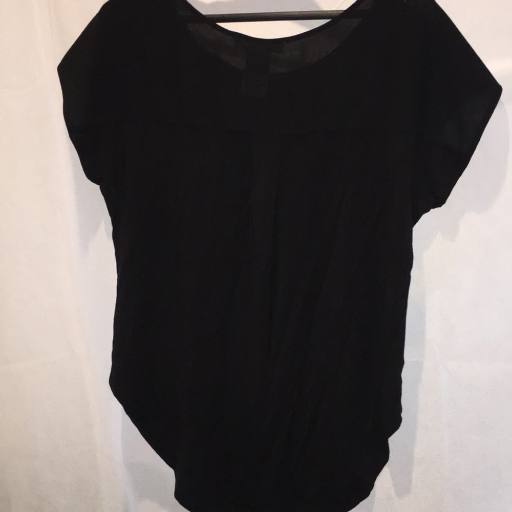 Philosophy Black Blouse Top | Size M - Picture 5 of 5